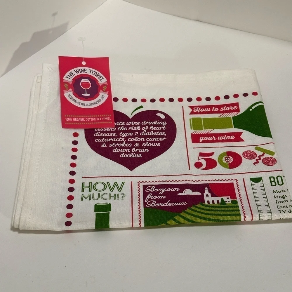 Stuart Gardiner Wine Towel NWT